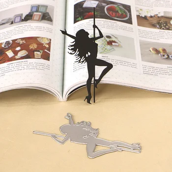 

DUOFEN METAL CUTTING DIES 130271 pole dancing girl embossing stencil DIY Scrapbook Paper Album 2018 new