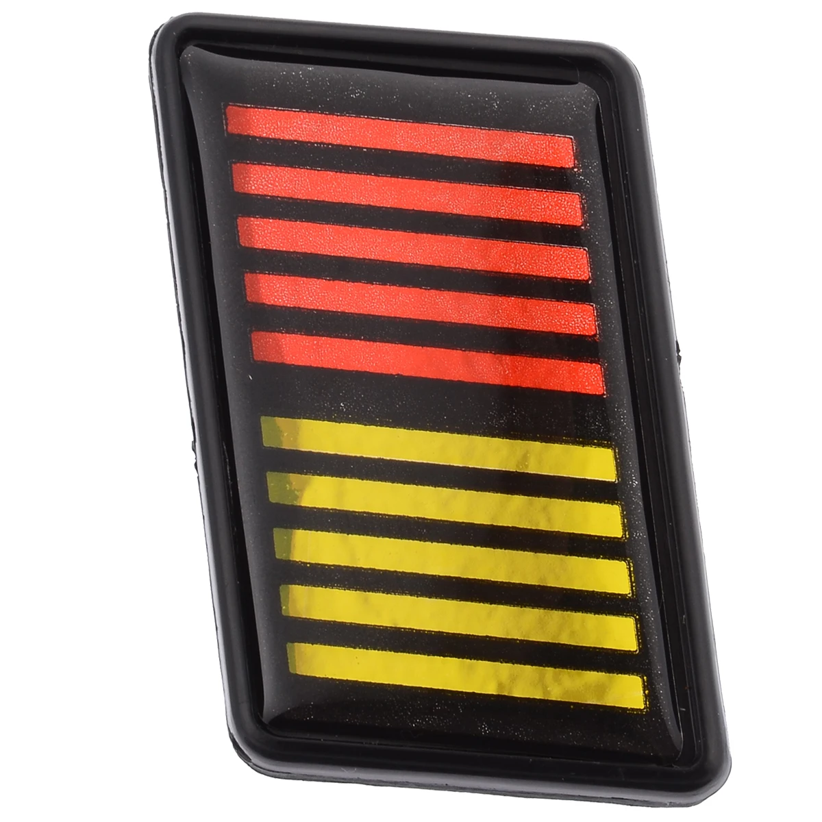 1 Set Red Yellow Black Ralliart Stripe Bar Grille Emblem Badge Hot Selling Car Styling Decoration Emblem For Mitsubishi