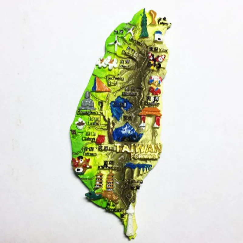 

1 Pcs Creative China TaiWan Formosa Tourist Travel Souvenir 3D Resin Fridge Magnet Craft GIFT