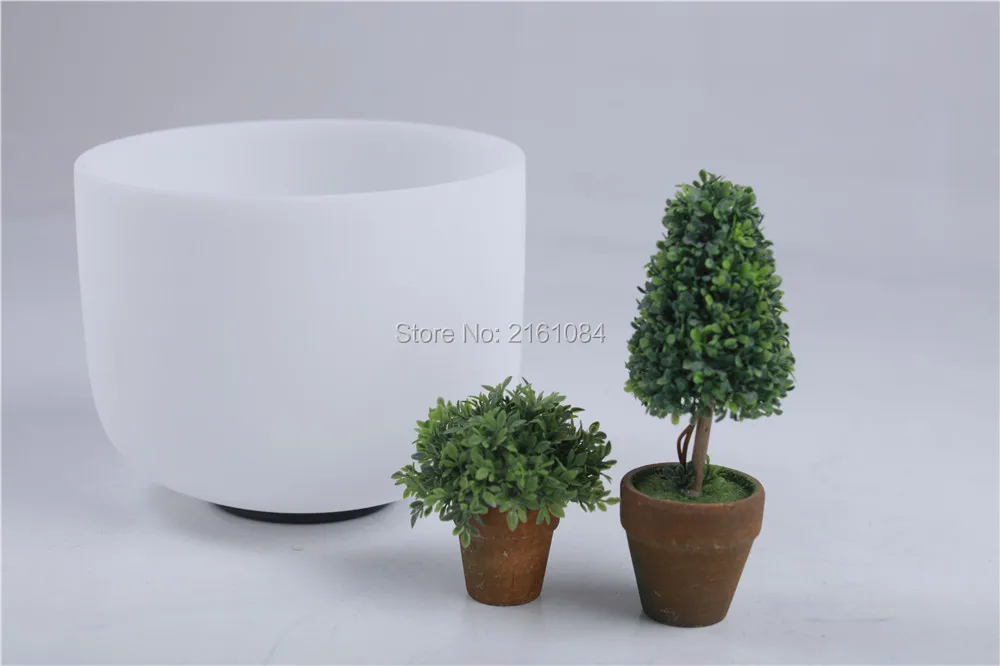 

10" NEW Frosted Quartz Crystal Singing Bowl with free suede and o ring