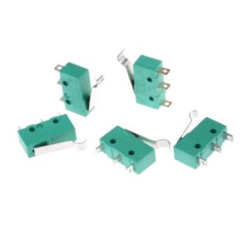 

5pcs 3 Pins Micro Switches NO+NC 5A 125VAC 250VAC Mini Limit Switch Micro Switch Microswitches With Hinge Lever