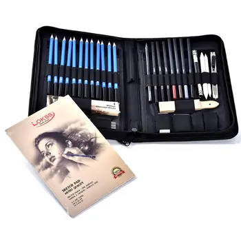 

1 SET Painting Sketching Pencils Set, Drawing Pencils and Sketch Kit, 40-Piece Complete Artist Kit Includes Graphite Pencils