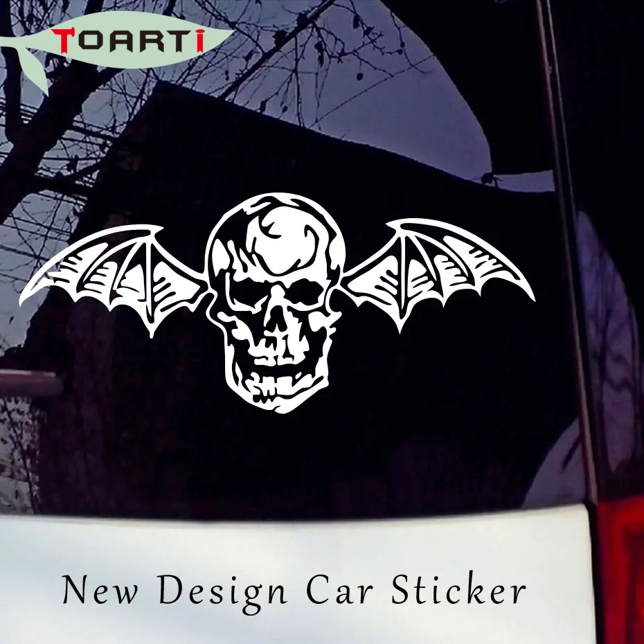 Avenged Sevenfold Deth Bat Lucu Mobil Sticker Bat Dengan Skull