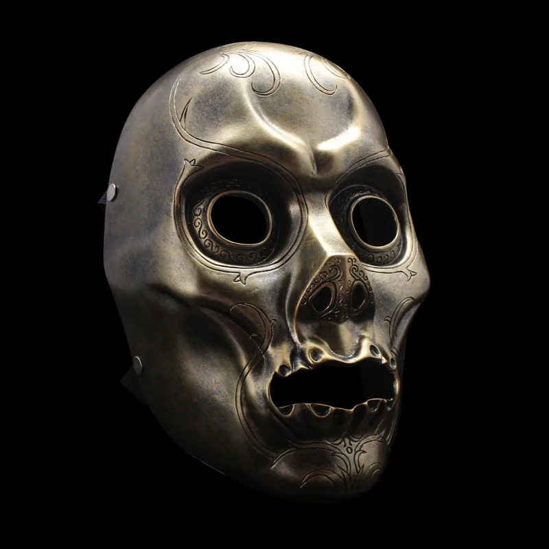 

High Quality Collection Life Size 1:1 COS Harry Potter Death Eater Mask Cosplay Party Horror Scary Resin halloween mask