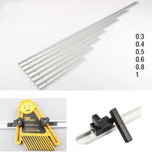 Стандартный алюминиевые Т-образная дорожка Деревообработка Т-образными пазами дорожка для фрезерный станок инструмент Аксессуары 300/400/500/600/800/1000 мм