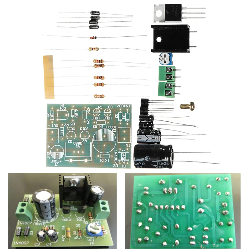 

24Pcs/Set Series Transistor Regulator Power Supply Kit Voltage Regulator Module Electronic Component Board DIY Kit