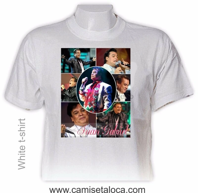 

JUANGA O JUAN GABRIEL T shirt - MEXICAN SINGER & SONGWRITER - R I P - PIC