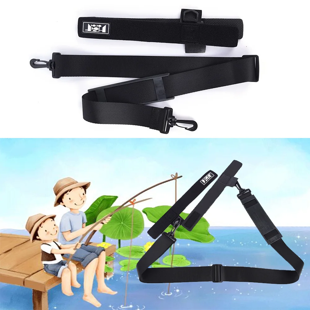 NEW Fishing Rod Shoulder Strap Belt and Rod Tie Portable Fishing Rod Carrying Shoulder Strap Fishing Tackle Tool