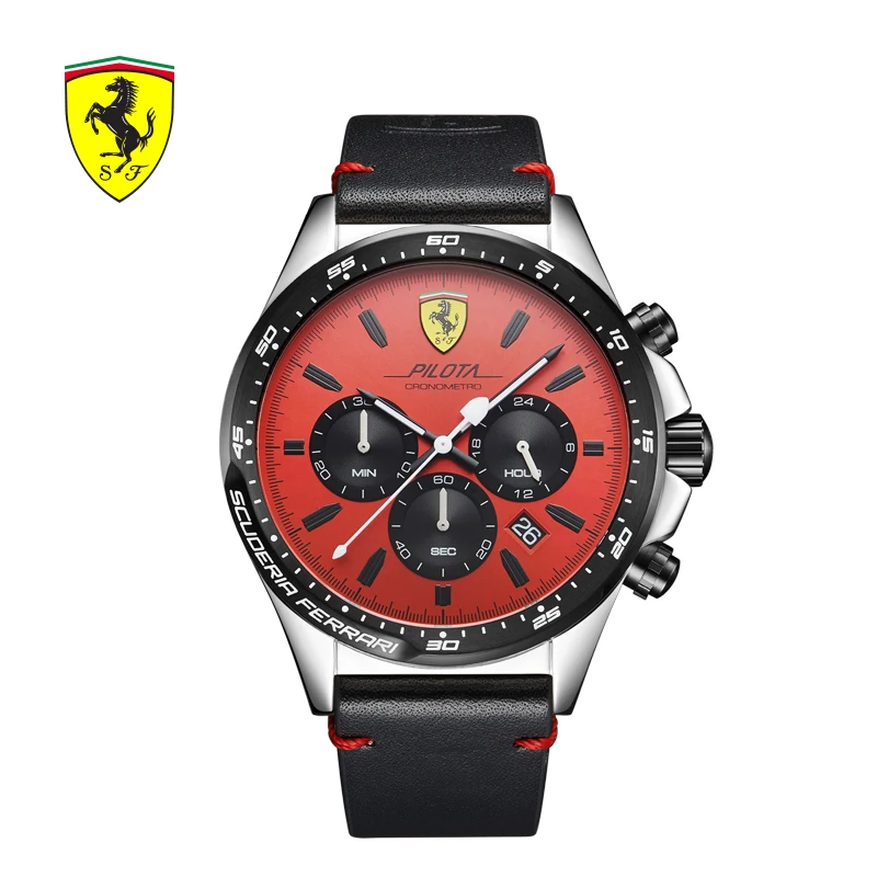 SCUDERIA FERRARI Brands Men’s Watch Europe Fashion Watch Men’s Atmosphere Fashion Business Chronograph Waterproof Watch 0830387