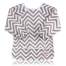 Водонепроницаемые Детские Нагрудники Burp одежда для кормления детей принт Infantil с длинным рукавом Babador бандана детские аксессуары нагрудники с карманами