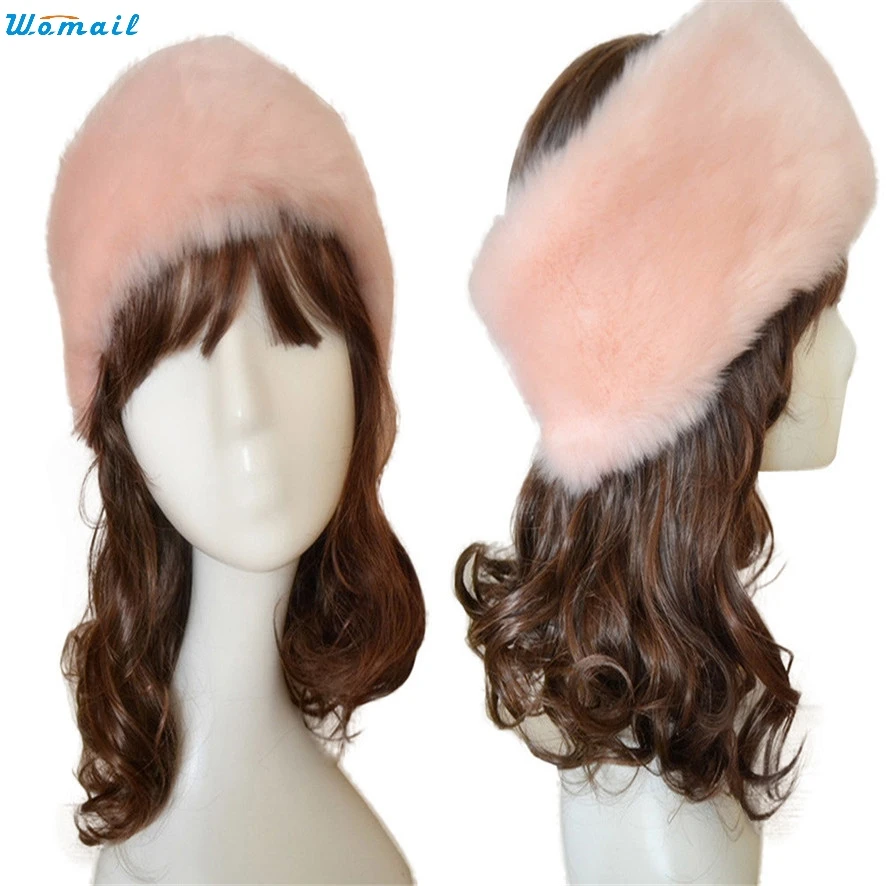 

Best Price Women Faux Fur Beanie Warm Winter Keep Warm Hat Gloves Pocket