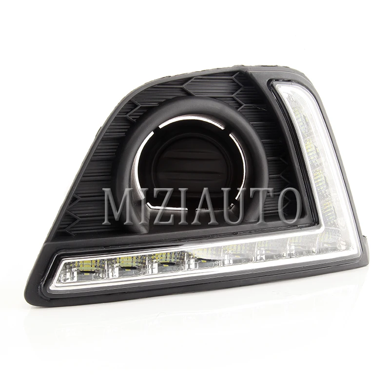 Car styling For Honda FIT LED DRL For Honda FIT High brightness guide LED DRL led fog lamps daytime running lights