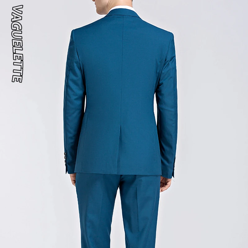 (Blazer+Vest+Pants) 3 Pieces Business Suit Men Formal Wear Slim Fit Wedding Suit For Men Blue/Black/White Elegant Suit Men M-5XL