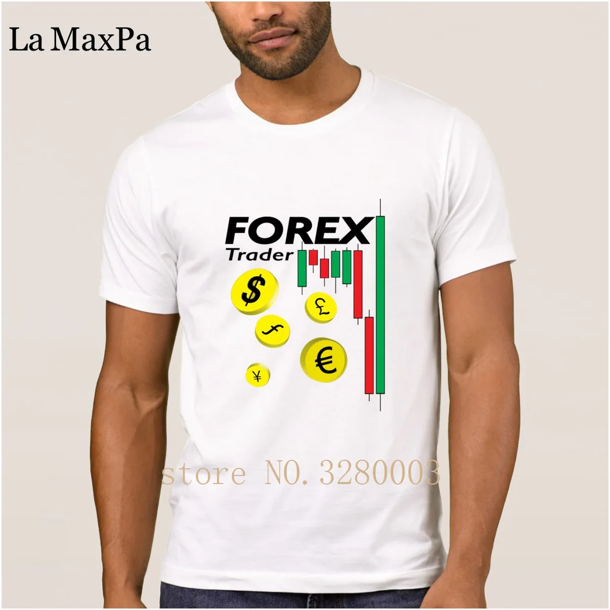 La Maxpa дизайнерская Лучшая мужская футболка forex trader мужская футболка Летняя оригинальная Мужская футболка плюс размер 3xl дешевая распродажа