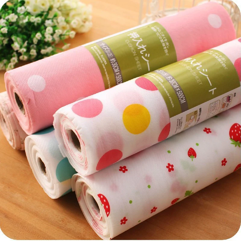 30 300cm Cute Dot Shelf Cabinet Drawer Liner Sticker Mat