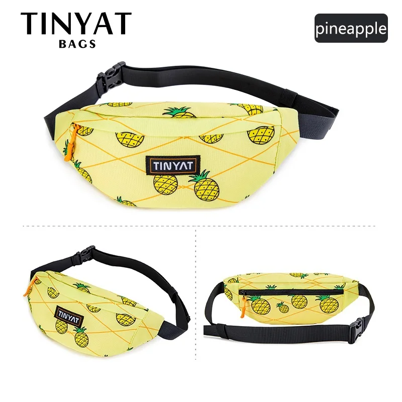 TINYAT المرأة الخصر حزام حقيبة حقيبة الحقيبة للإناث للهاتف المال السفر الساحلية الخصر حزمة عارضة الورك محفظة تربط حول الخصر فتاة فاني حقيبة