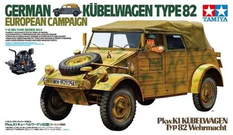 

Tamiya 36205 German Kubelwagen Type82 European Campaign 1/16