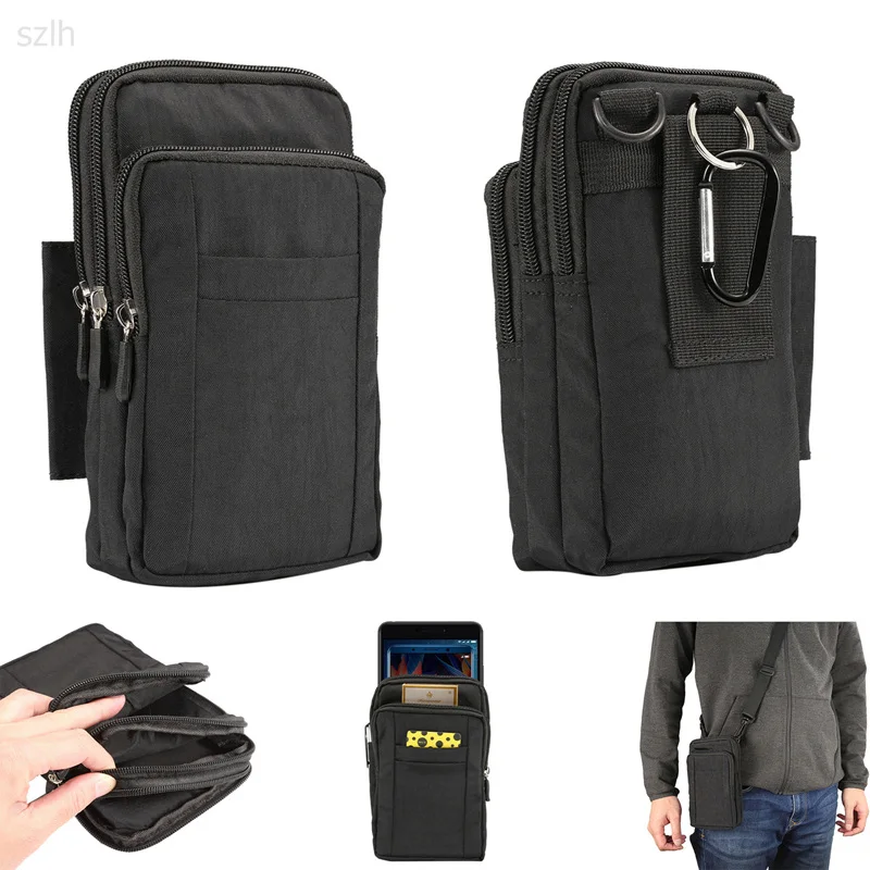 

Universal 5.5"-7.0" Case Multifunctional Cell Phone Bag Hanging Neck Wallet Outdoor Pouch for Blackview P10000 BV9000 Pro BV9500
