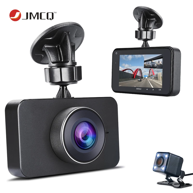 

FHD 1296P Car DVR 3" IPS Dash cam ADAS/LDWS Video Recorders SONY323 Super Night Vision Registrar Parking Monitor Dual Camera