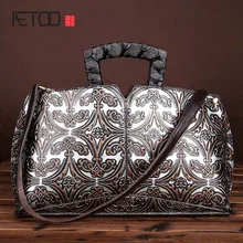 Leder retro hand wisch farbe diagonal paket geprägte handtasche hand tasche leder-umhängetasche handtasche
