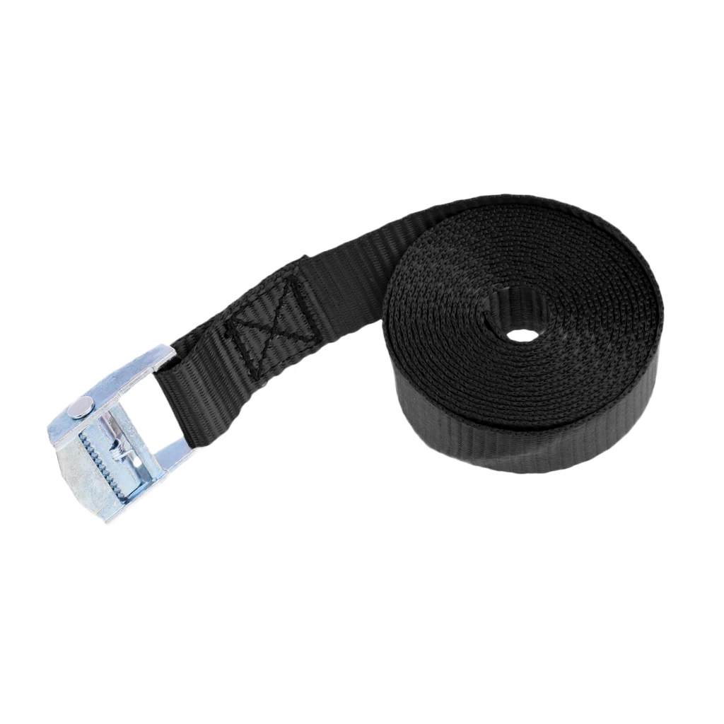 MagiDeal 2Pcs 25mm x 2.5m Tie Down Strap Lashing Strap Cargo Roof Rack Tie-down Strap with Metal Cam Buckle for Kayak Canoe 