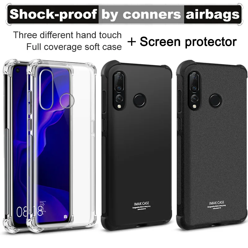 Для huawei Nova 4 Чехол IMAK Мягкий ТПУ задняя крышка полное покрытие ударопрочный