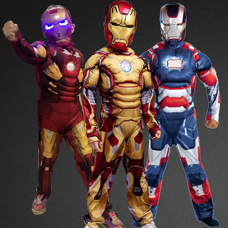 

iron man costume for kids mask cosplay ironman halloween costumes girls boys children carnival superhero avengers child muscle
