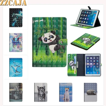 

For Apple iPad Pro 9.7 2016 PU Leather Case Cute Animal OWL Panda 3D View Tablet PC Bag Cover For iPad Pro with Card Slot
