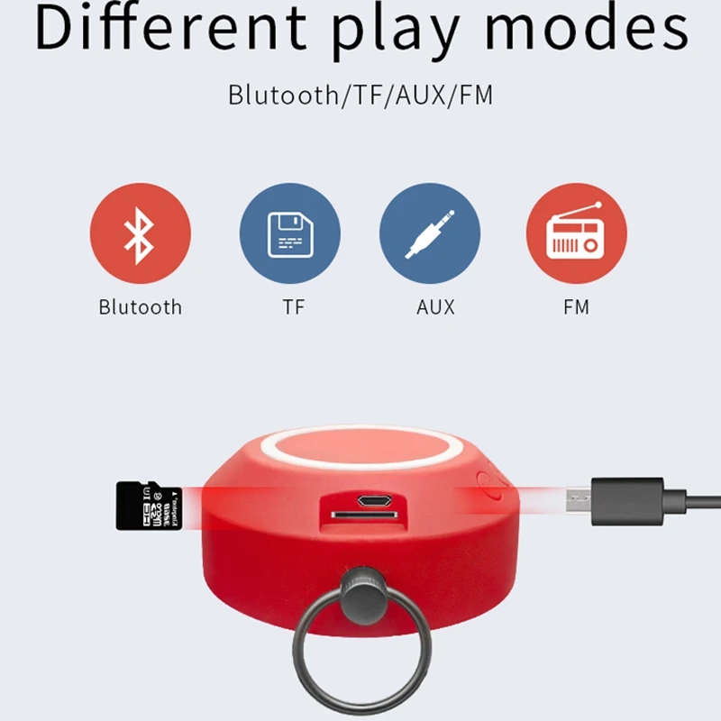 A9 мини динамик Портативный беспроводной Bluetooth динамик Мода стерео Бас Сабвуфер громкой связи с микрофоном для домашней музыки