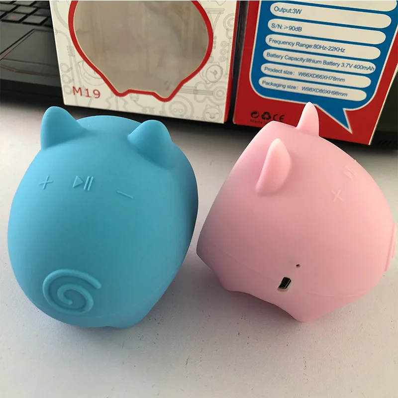 M19 частная модель свинья bluetooth динамик оптовая продажа с фабрики мультфильм кукла