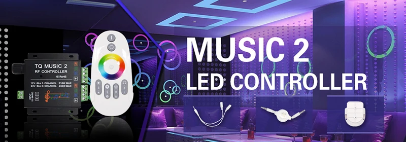 Music2 контроллер Led RGB музыкальный контроллер RF пульт дистанционного управления интеллектуальная звуковая чувствительность Led подсветка пульт дистанционного управления