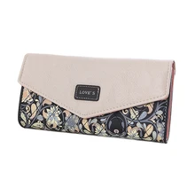 Famous Brand Designer Luxury Print Long Wallet Women Wallets Female Flower Clutch Bag Ladies Money Coin