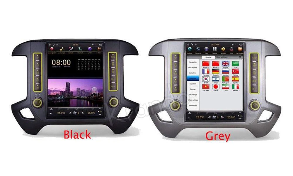 Perfect Krando Android 8.1 12.1" Tesla style Vertical car radio For Chevrolet Silverado and GMC Sierra 2014-2018 navigation player 1