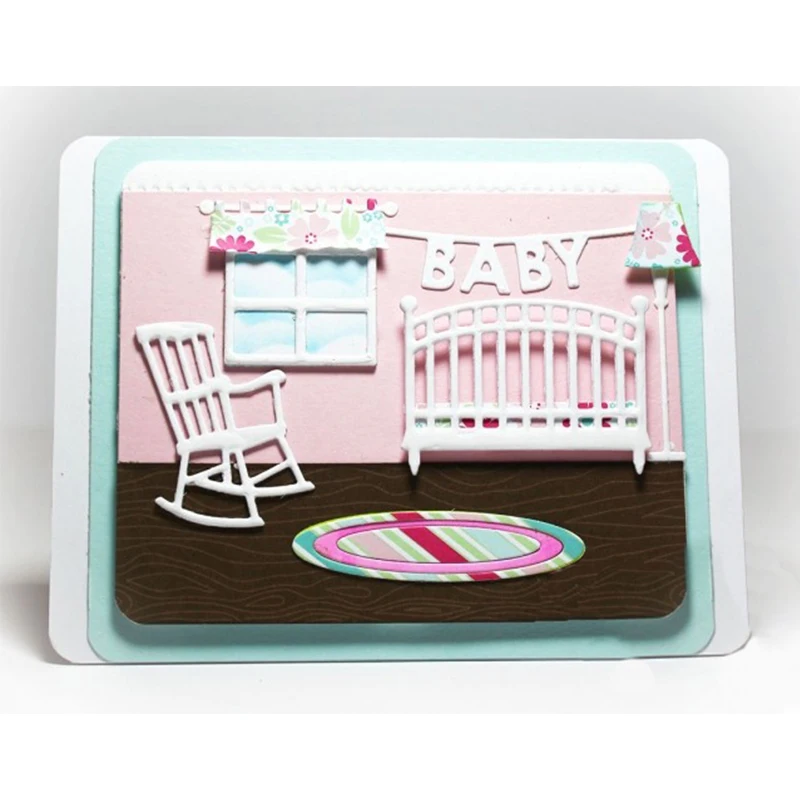 Bedroom's Chair Bed Light Metal Cutting Dies Stencils For DIY Scrapbooking Decorative Embossing Suit Paper Cards Die Cutting Bedroom's Chair Bed Light Metal Cutting Dies Stencils For DIY Scrapbooking Decorative Embossing Suit Paper Cards Die Cutting