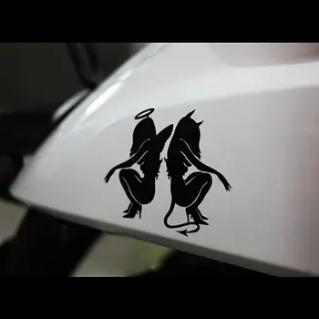 

Angel and devil sticker bike to waterproof adhesives