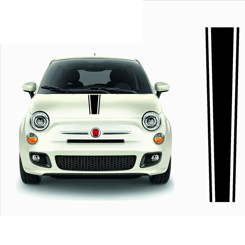 

Для abarth FIAT 500, задняя крышка, полоса, задняя виниловая фотография