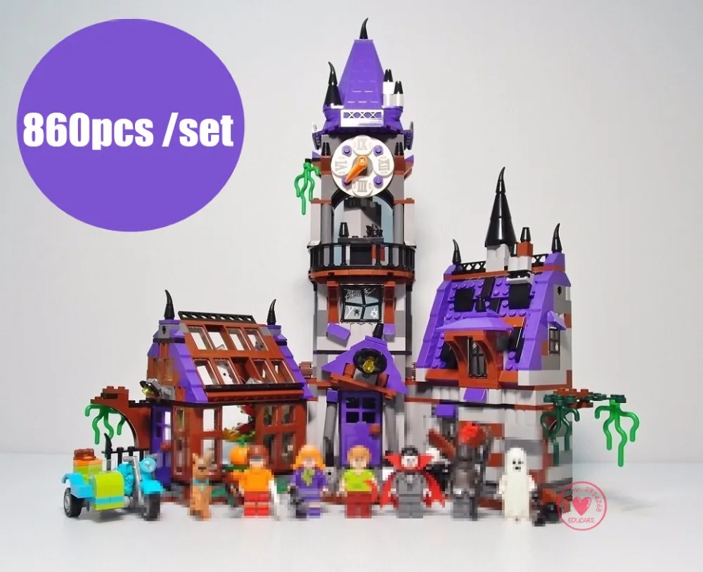 

New Scooby Doo Mystery Mansion castle fit Scooby Doo figures 75904 model Building Bricks blocks gift kid boys Toys diy