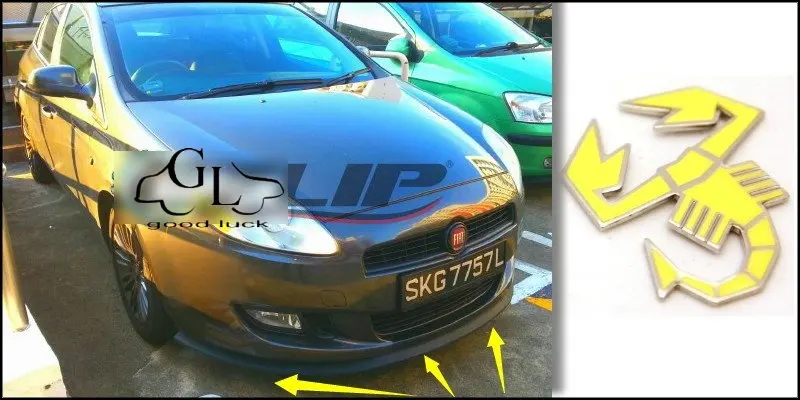 Бампер для губ дефлектор ForFiat Seicento/600 передний спойлер юбка TopGear friends
