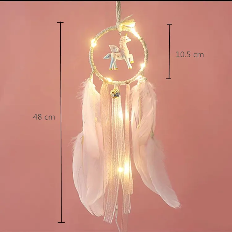 pink unicorn DIY ловец снов цветной декор для детской комнаты Настенные подвесные бамперы для постельных принадлежностей детский праздничный декор для детской комнаты для девочек - Цвет: pink unicorn