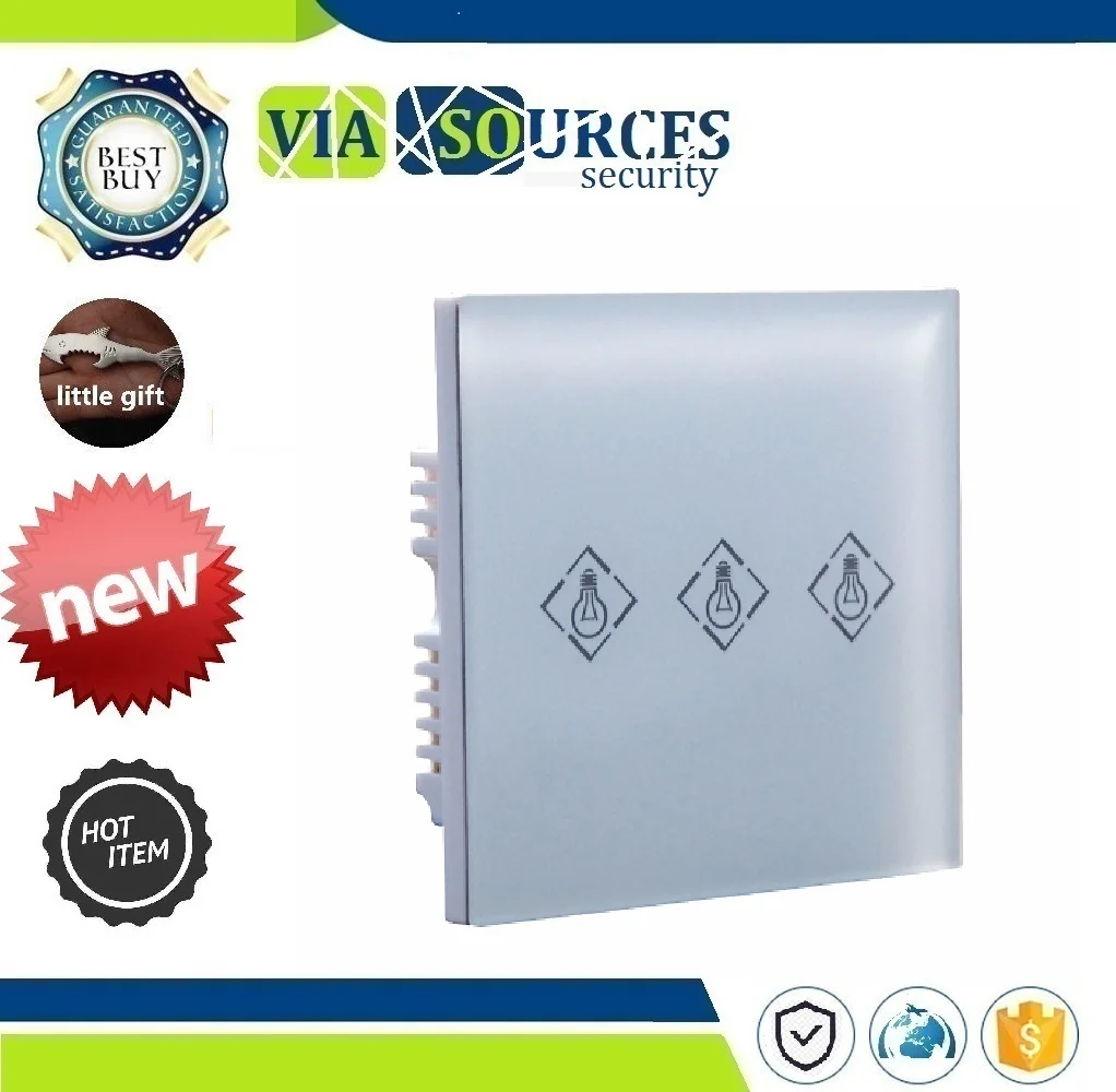 

HA-VGW Alarm System,Touch Screen Wireless Electrical Light Switch Intelligent power Switch Compatible with ST-VGT ST-IIIB