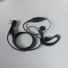 2 шт. 2-pin g-в форме гарнитура наушник VOX PTT Микрофон для Kenwood двухстороннее радио TH-D7 THD7, TH-D7A THD7A, TH-D7AG THD7AG