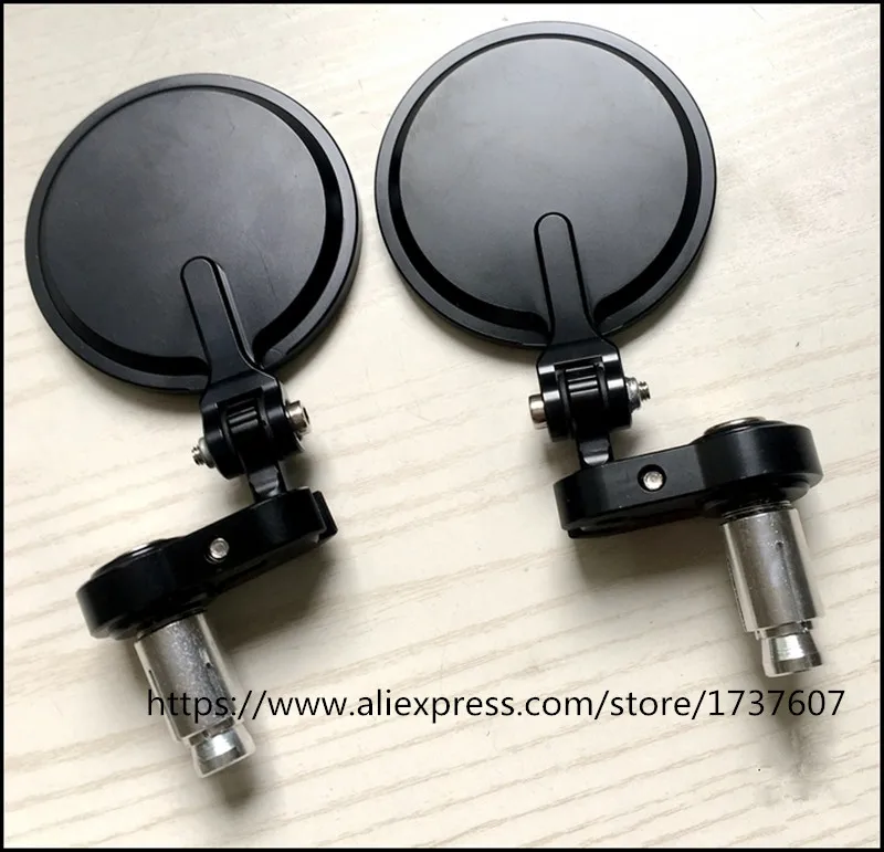 

1pair cafe racer Motorcycle Rearview Mirrors Universal Handle Bar mirror for Motorbike round Vintage Motorcycle rearview mirror