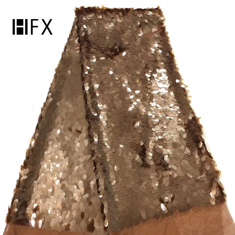 

3D Sequins Design Lace Fabric 2018 Sequins Nigerian Tulle French Lace Fabric Women African Nigeria Net Mesh Lace Material Party
