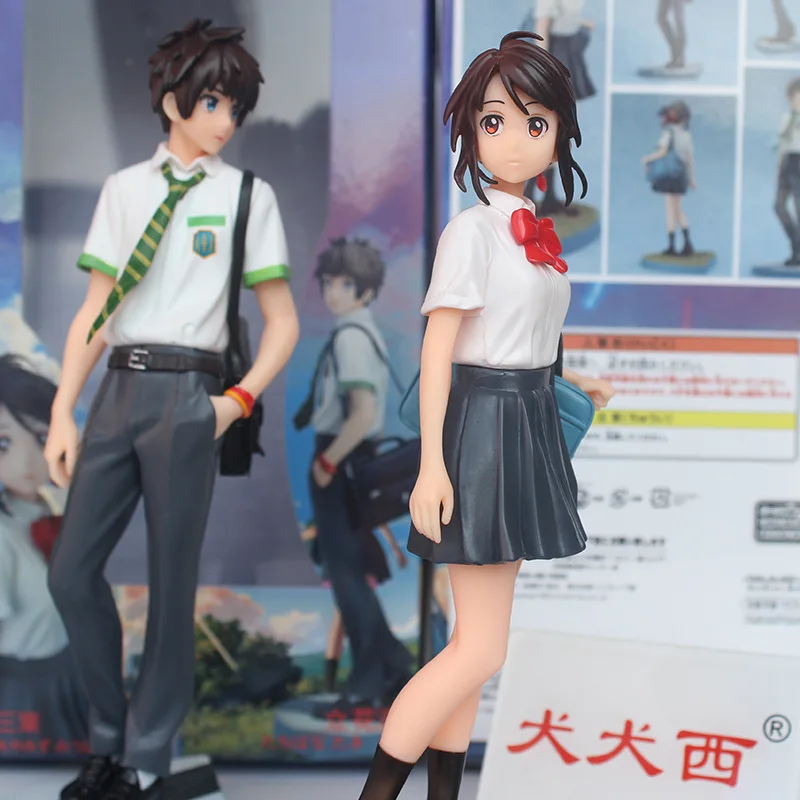 2 стиля японского аниме figur kimino na wa miyammizu Mitsuha ваше имя Тачибана таки фигурку модель