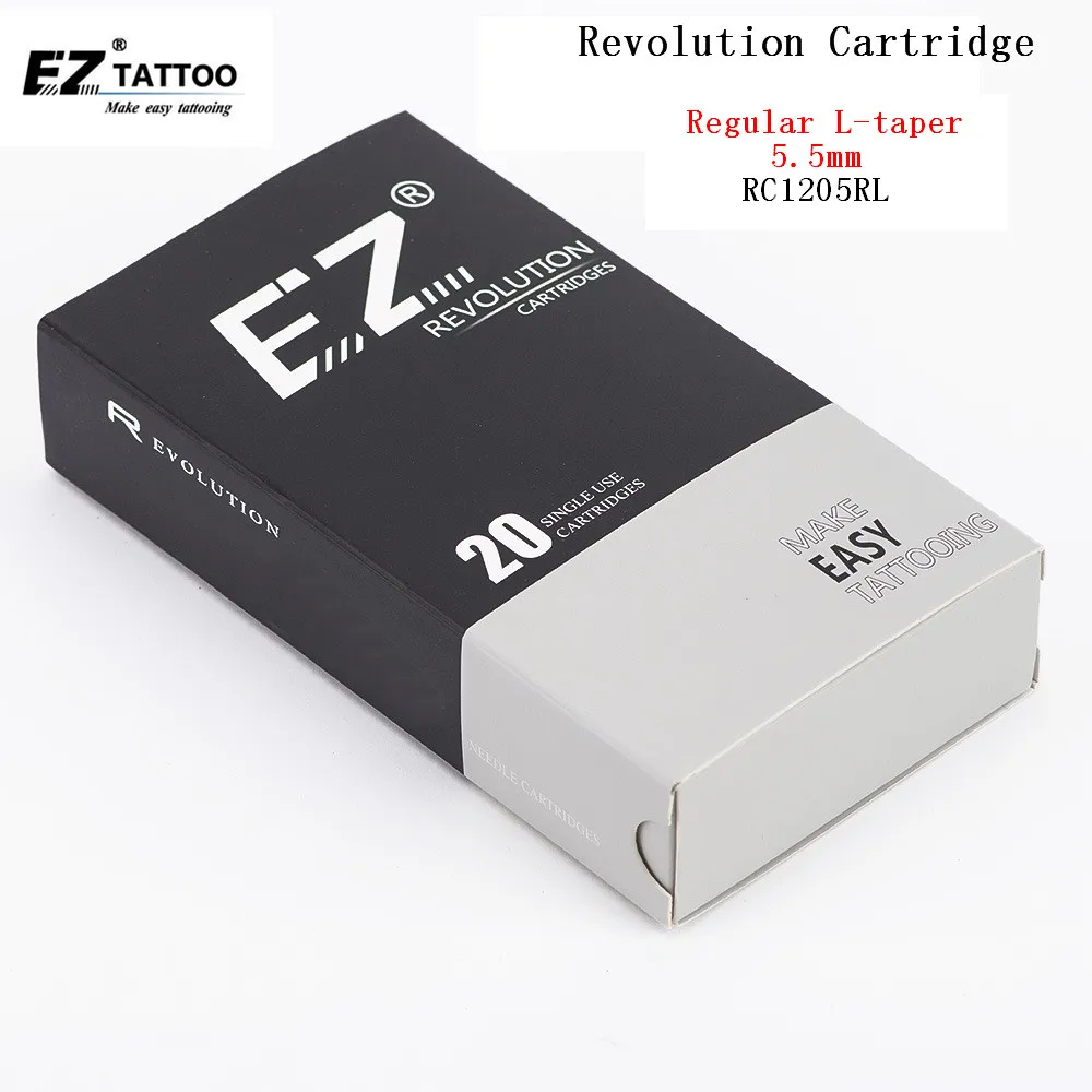 EZ революция картридж игл для татуажа круглый вкладыш#12 0,35 мм L-конус 5,5 мм для картриджа для криолиполиса и ручки 20 шт./кор