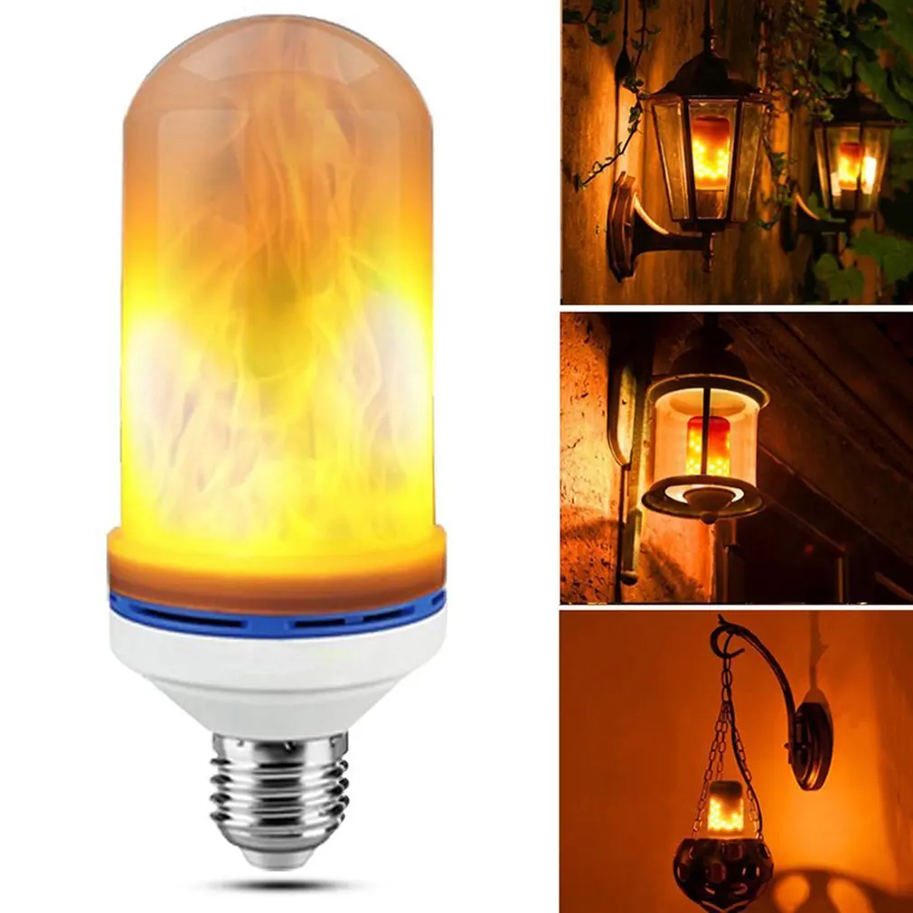 E26 LED Flame Bulb Flickering Flame Effect Simulated Flame Light