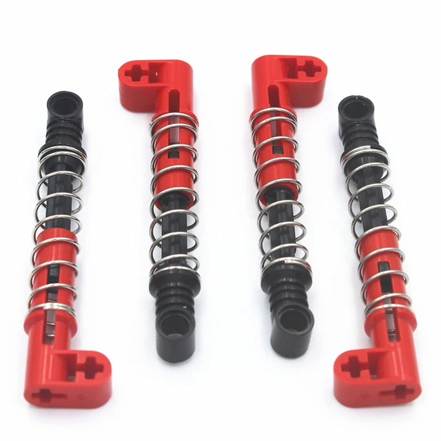 Self-Locking Bricks MOC Building Blocks Technical parts 4pcs Technical Shock Absorber 9.5L (Hard Spring) compatible with Lego 3