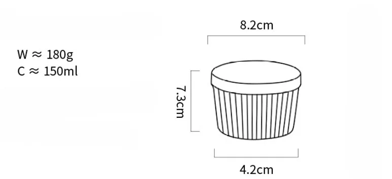 NIMITIME японский стиль керамическая суфле для выпечки пудинга чаша для выпечки чаша для домашнего десерта чаша для пудинга чашка для йогурта