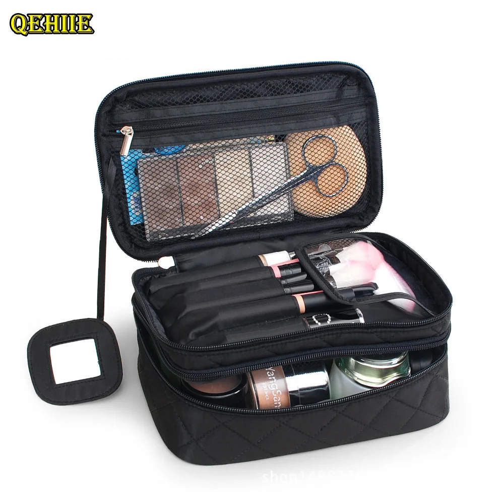 Brand waterproof cosmetic bag multifunction Organizer Travel Beautician Fashion lady Cosmetic case Women Makeup bag QE127