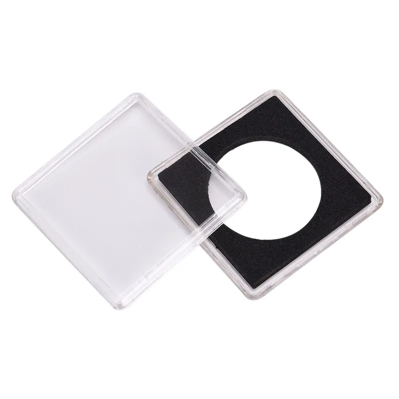 4.8*4.8cm Square Coin Storage Box Display Acrylic Box Coin Holder Coin